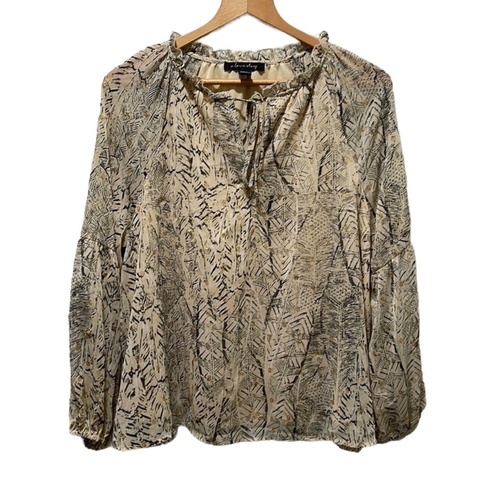 A love story  blouse long sleeve size L GUC